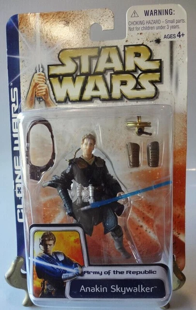 Anakin Skywalker Star Wars Clone Wars Figure Hasbro 2003 Army of the Republic