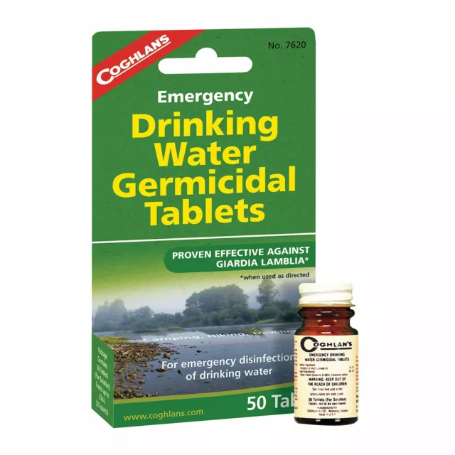 Coghlan's Emergency Drinking Water Germicidal Tablets - 50 Tablets 3