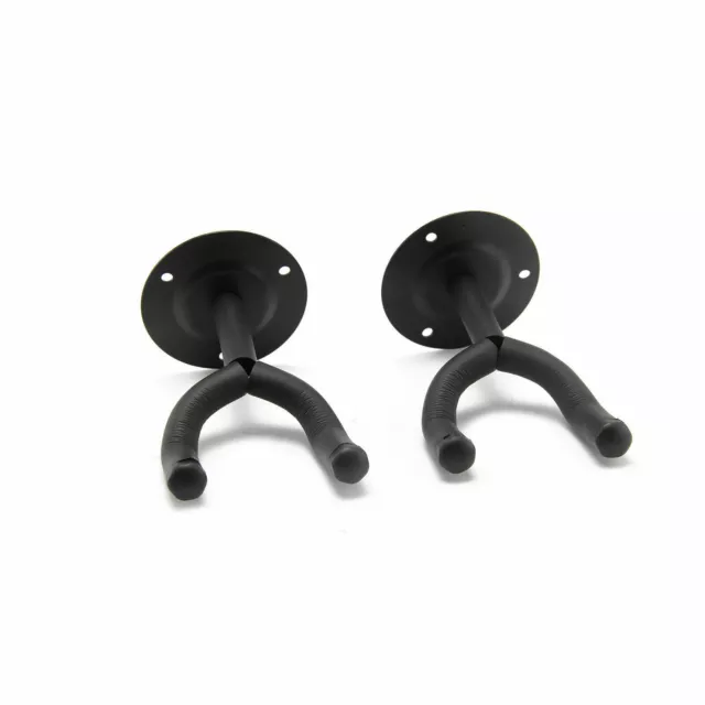 Premium Guitar Hangers 2 x Wall Mount Foam Padded Hook Holder Electric Acoustic