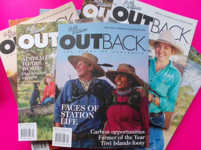 R M Williams Outback Magazine - The Heart Of Australia - Back Issues **Like New