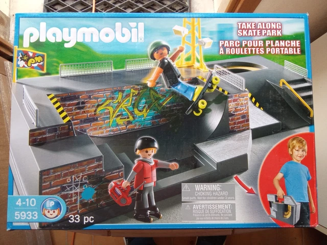 PLAYMOBIL 5933 SKATE Park Urbain Misb Neuf Neu Version Usa Neuf