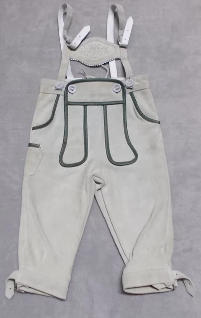 Pantaloni lunghi 3/4 bambini in pelle taglia 98 costumi tradizionali Isar per ragazzi e ragazze