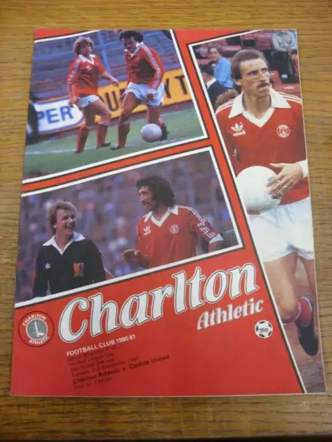 02/09/1980 Charlton Athletic v Carlisle United [Football League Cup]