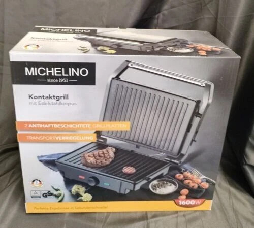 MICHELINO Kontaktgrill ZM-709B schwarz Edelstahlkorpus - 1600 W