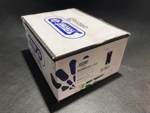 SELECTRIC SGRID360-153 Interruttore Modulo Nero 20A Sp 2-Way 20 / Box (UK)
