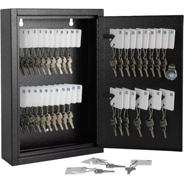 KYODOLED Locking Key Cabinet60 Key Storage Lock Box with CodeKey Management W...