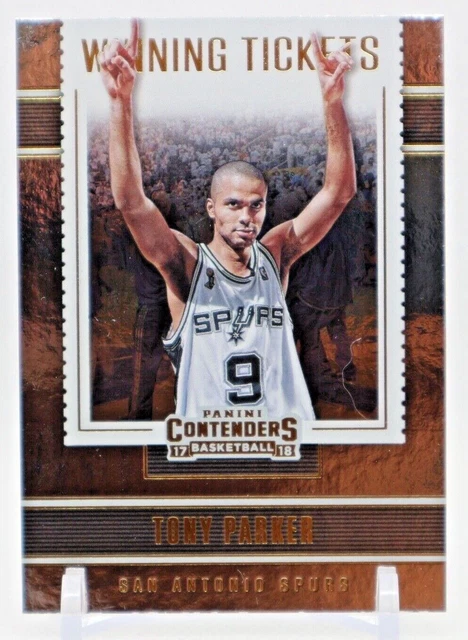2017 Panini Contenders Tony Parker Winning Tickets Insert #15 San Antonio Spurs