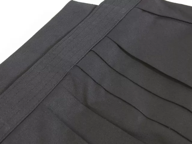 Hakama schwarz aus 100% Baumwolle für Kendo Iaido Aikido