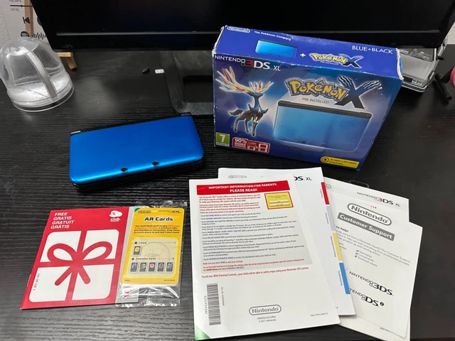 NINTENDO 3DS XL Console Blue Pokemon X Boxed Limited Edition PAL £169. ...