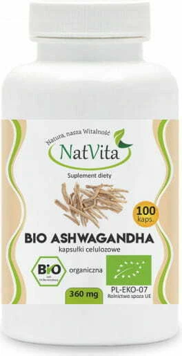 Ashwagandha BIO 360mg 100 gélules NatVita