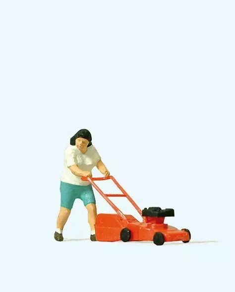 Mowing the Lawn Figure HO/OO gauge Figures Preiser 28085