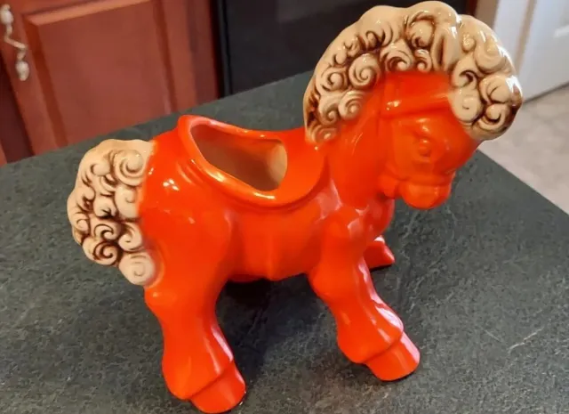 Shawnee Pottery Ceramic Red Pony Planter Figurine And Extra Pony