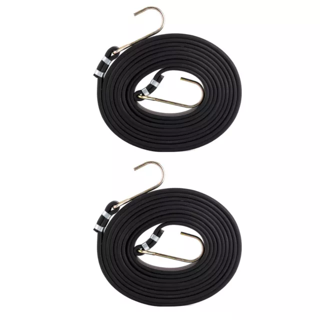 2 Pcs Rubber Binding Rope Bungee Cords Nylon Fastening Tape