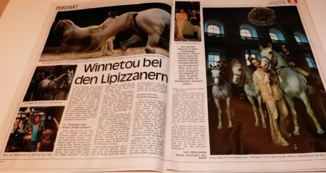 Kurier TV Magazin 1977 TB Winnetou +2 Seiten,Rock im Schottenrock,Freddy Quinn 2