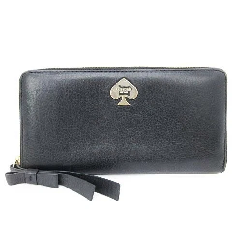 Kate Spade Leroy Street Neda Wallet Long Round Fastener Leather Wlru1889