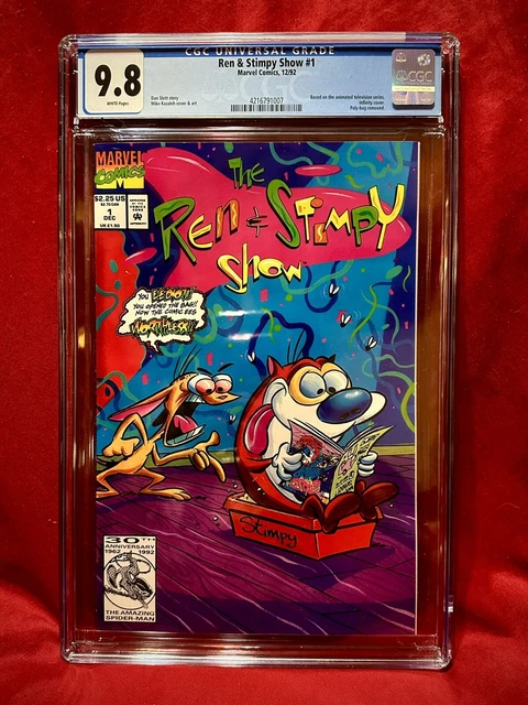 🔴REN & STIMPY SHOW #1 | CGC 9.8 White Pages | First Appearance | Marvel Comics