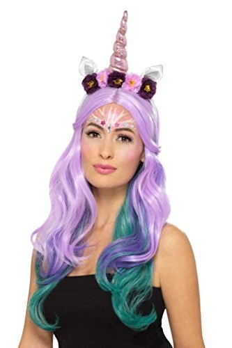 Smiffys Smiffys Make-Up FX, Unicorn Kit, Aqua, Multi-Colou