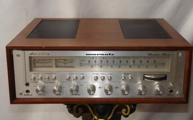 Audiophiler Marantz 2330 B Stereophonic Receiver mit Woodcase Holz Gehäuse