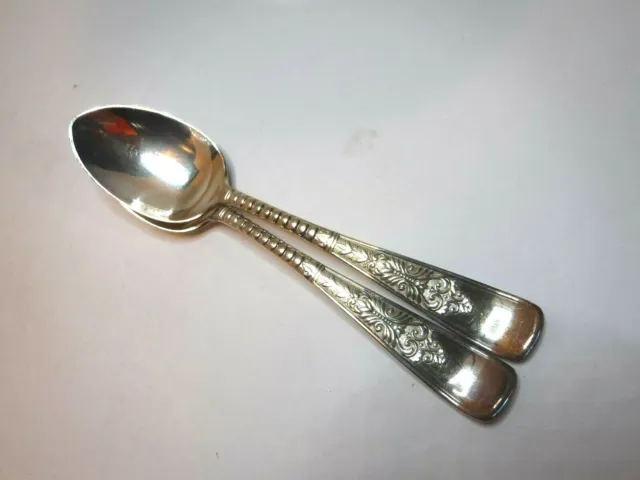 Vintage Delicate Silverplate 6" Teaspoons Spoons Replacement Sugar Spoon Tea 2