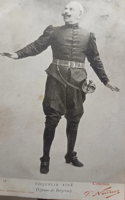 Carte Postale Coquelin Cadet 1904 Cyrano Bergerac Edmond Rostand Par Nada