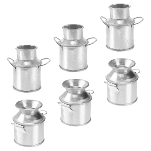 Mini Tinplate Buckets - Silver-DC