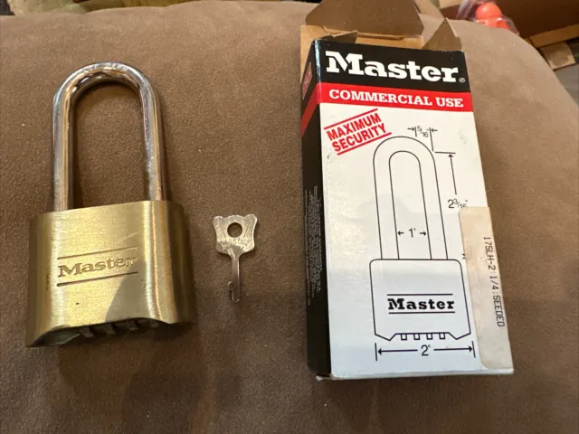 Master 175LH Comm’l Use Set Your Own Combination Padlock with Extra Long Shackle