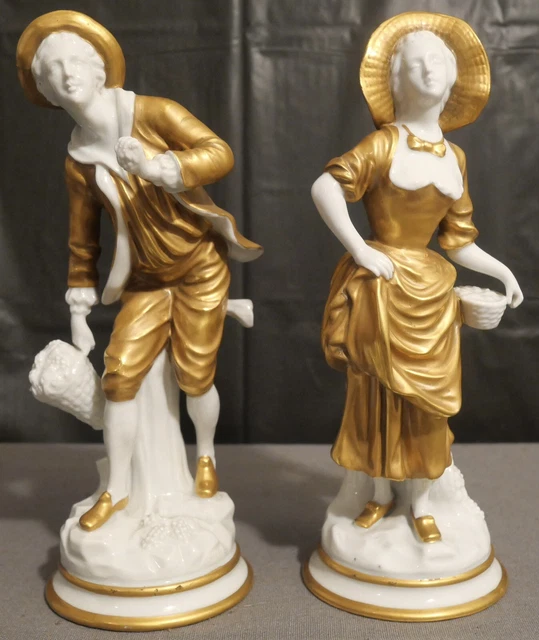 Early 20th Century Italian Richard Ginori Capodimonte Porcelain Figurines