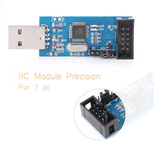 Arduino USBASP USBSP AVR adattatore programmatore cavo 10 pin USB ATMEGA8 ATMEGA128