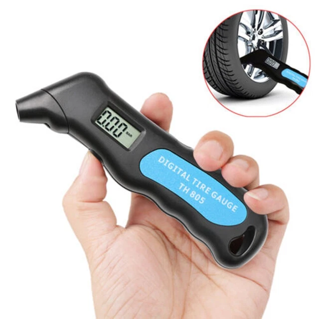 Jauge de pression universelle des pneus LCD pour voitures vélos et camions outi