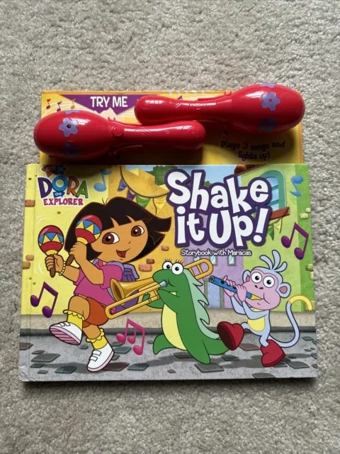 Nick Jr Dora The Explorer Shake It Up Storybook Book With Maracas