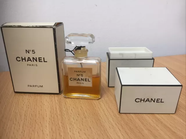 Vintage Chanel No5 Parfum boxed 1/2 full 14ml