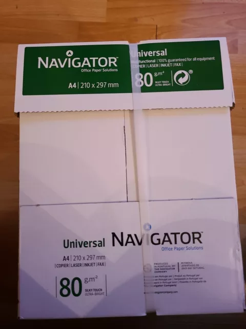 Kopierpapier Marke Navigator Universal Papier Druckerpapier 2500 Blatt A4 80g/m²