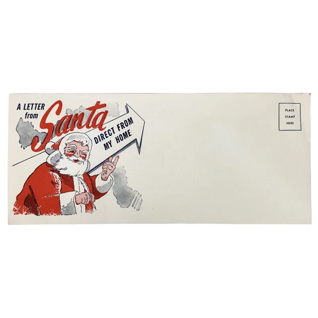 VINTAGE ESSO LETTER FROM SANTA CLAUS Envelope FOR CHRISTMAS GIFT