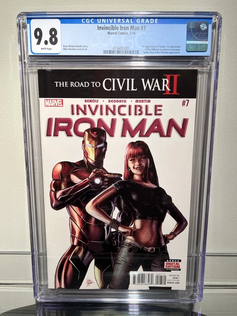 Marvel Comics Invincible Iron Man #7 5/16 1st Appearance Riri Williams CGC 9.8