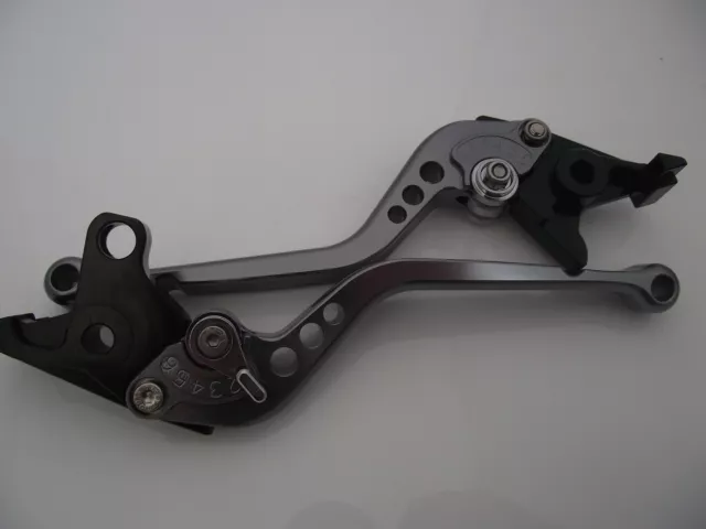 Buell ULYSSES XB12 (2004-08), CNC levers long titanium/chrome adjusters, F21/B55