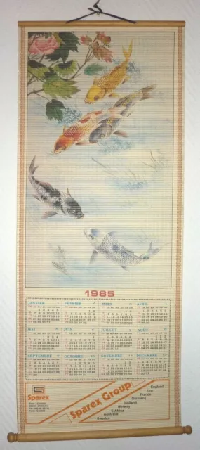 Très joli lot de 7 CALENDRIERS de luxe en bois Chinois (produits publicitaires)