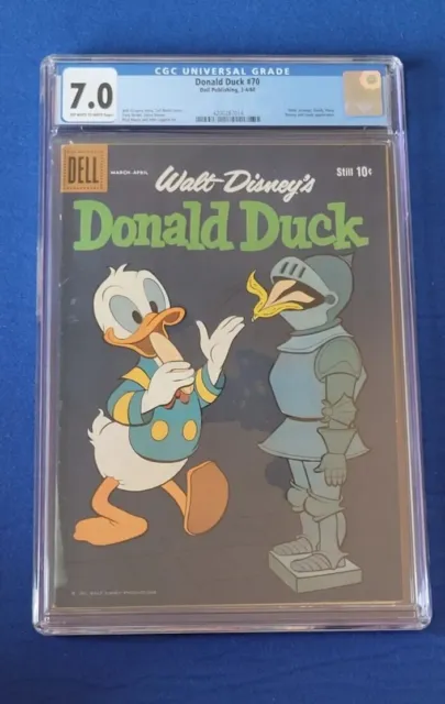 Donald Duck #70 CGC 7.0 Comic Book. Dell Publishing 1960, Walt Disney's