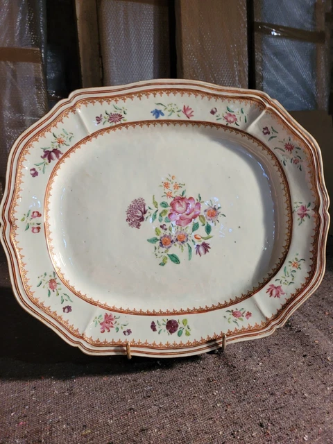 ANCIEN GRAND PLAT RIDGWAY MODELE WINDSOR ENGLAND 35 cm oiseau papillon fleur EUR 39,99 - FR
