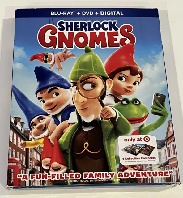 Sherlock Gnomes Blu-ray/DVD + Digital 2018 Elton John Music BRAND NEW SEALED
