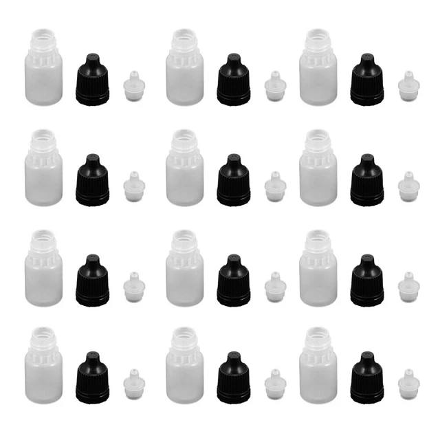 50 piezas botella de plástico de viaje tatuaje botella de pigmento líquido