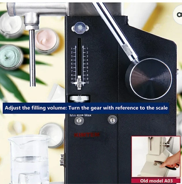 Manual Paste Liquid Filling Machine 5-50Ml Bottle Filler Adjustable Bottle Filli 2