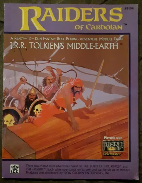 MERP (MERS) ROLEMASTER Adventure: "RAIDERS OF CARDOLAN" - I.C.E. #8108