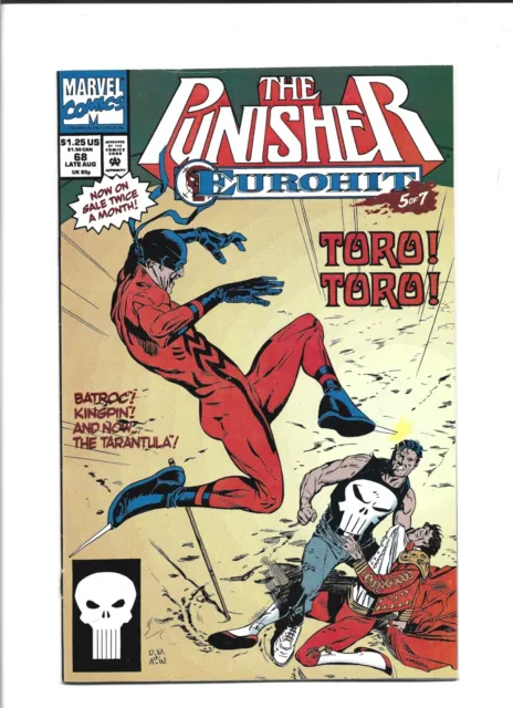 The Punisher Eurohit #68 Marvel 1992 Fn+ Combine Ship With Cart