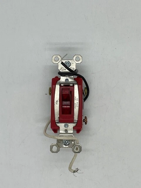 P&S Ps20Ac3-Rpl7 20A 277Vac Back & Side Wire 3-Way Pilot Red Free Shipping