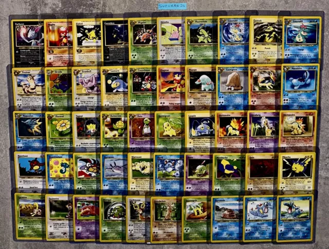 💫 Lot 50 Cartes Pokémon Neo Genesis Wizards FR /111 💫