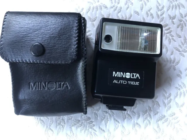 Minolta auto 118x auto flash case tested manually