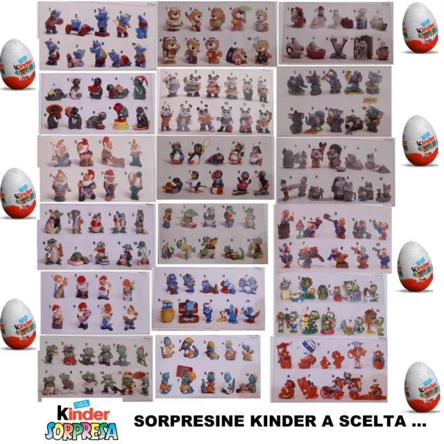 Kinder Sorpresa Sorpresine 1990 Scegli Figure E Cartine Completa Le Tue Serie