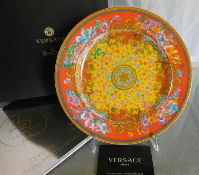 Rosenthal Versace Primavera 25 Jahre Years Teller 22 cm Neu & Ovp Kuchenteller 2