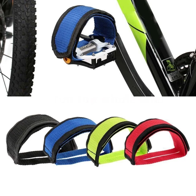 2 Pièces / Vélo Pédales Avec Orteil Sangles Adhésif Pédale de / for The Pieds
