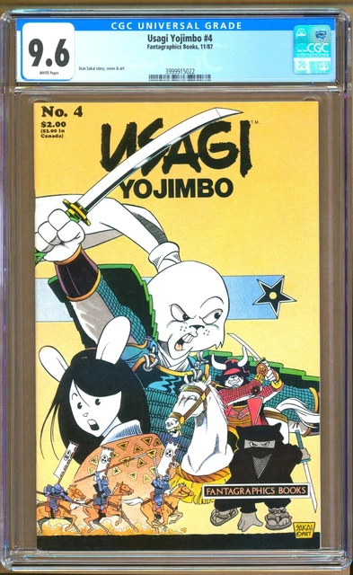 Usagi Yojimbo #4 (1987) CGC 9.6  White Pages  Stan Sakai
